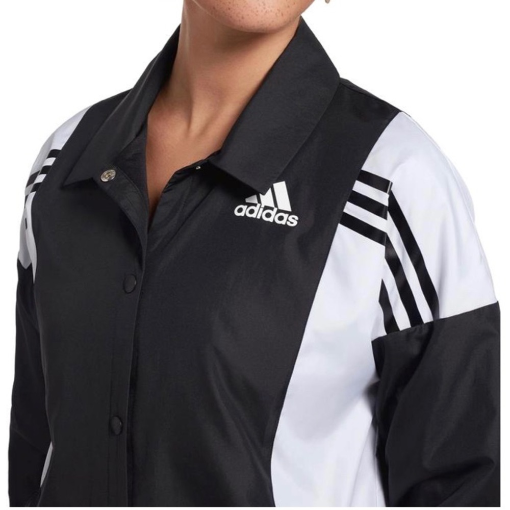 Adidas Coach 3-Stripes Athletic Jacket